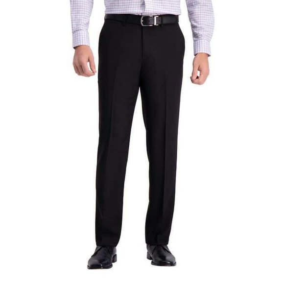 Haggar Men's Super Flex Waistband Comfort Performance Straight Pants, Size 32x29 - Picture 2 of 5